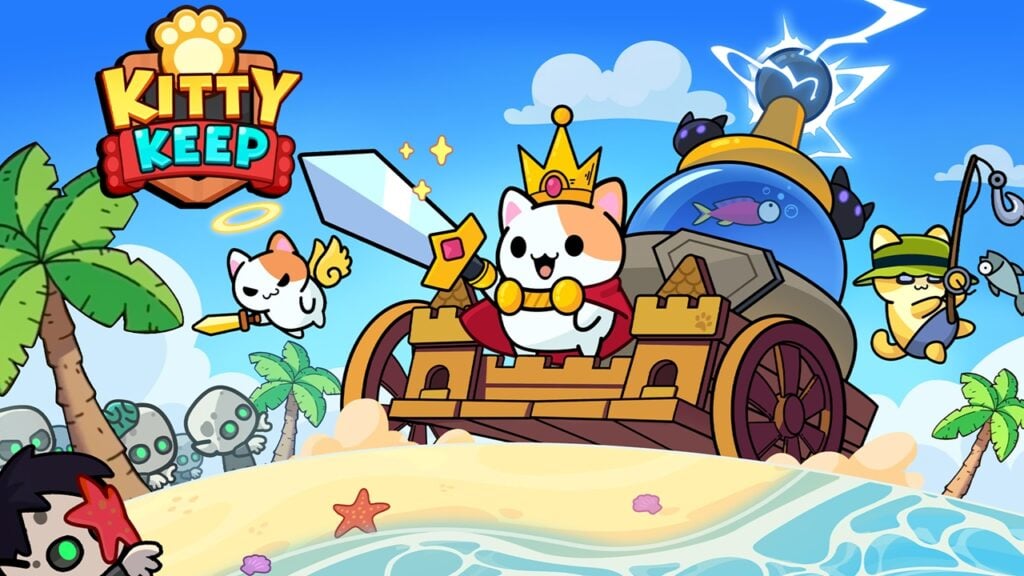 Google Friendly: Kitty Keep helps you arm your cat and join the beach tower defense battle!