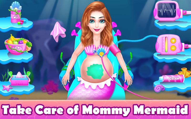 Mermaid Game: Newborn,Pregnant Screenshot 2