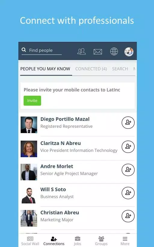LatInc Professional Network スクリーンショット 1