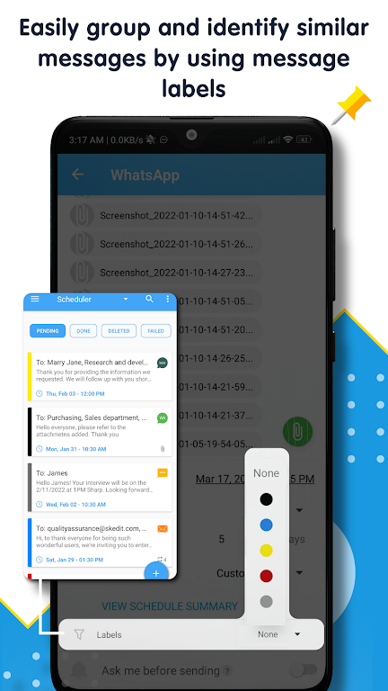 SKEDit Automatizar Mensajes WA Captura de pantalla 3