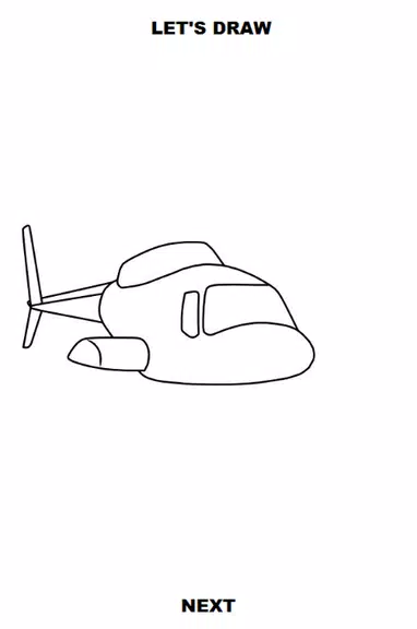 Draw Aircrafts: Helicopter Capture d'écran 3