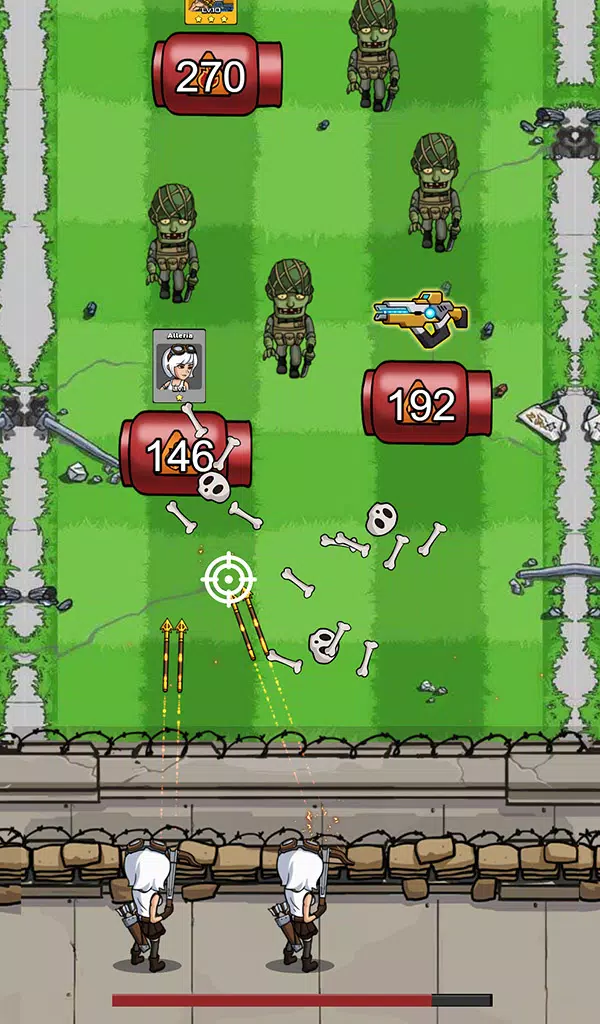 Zombie War - Idle TD game Скриншот 2