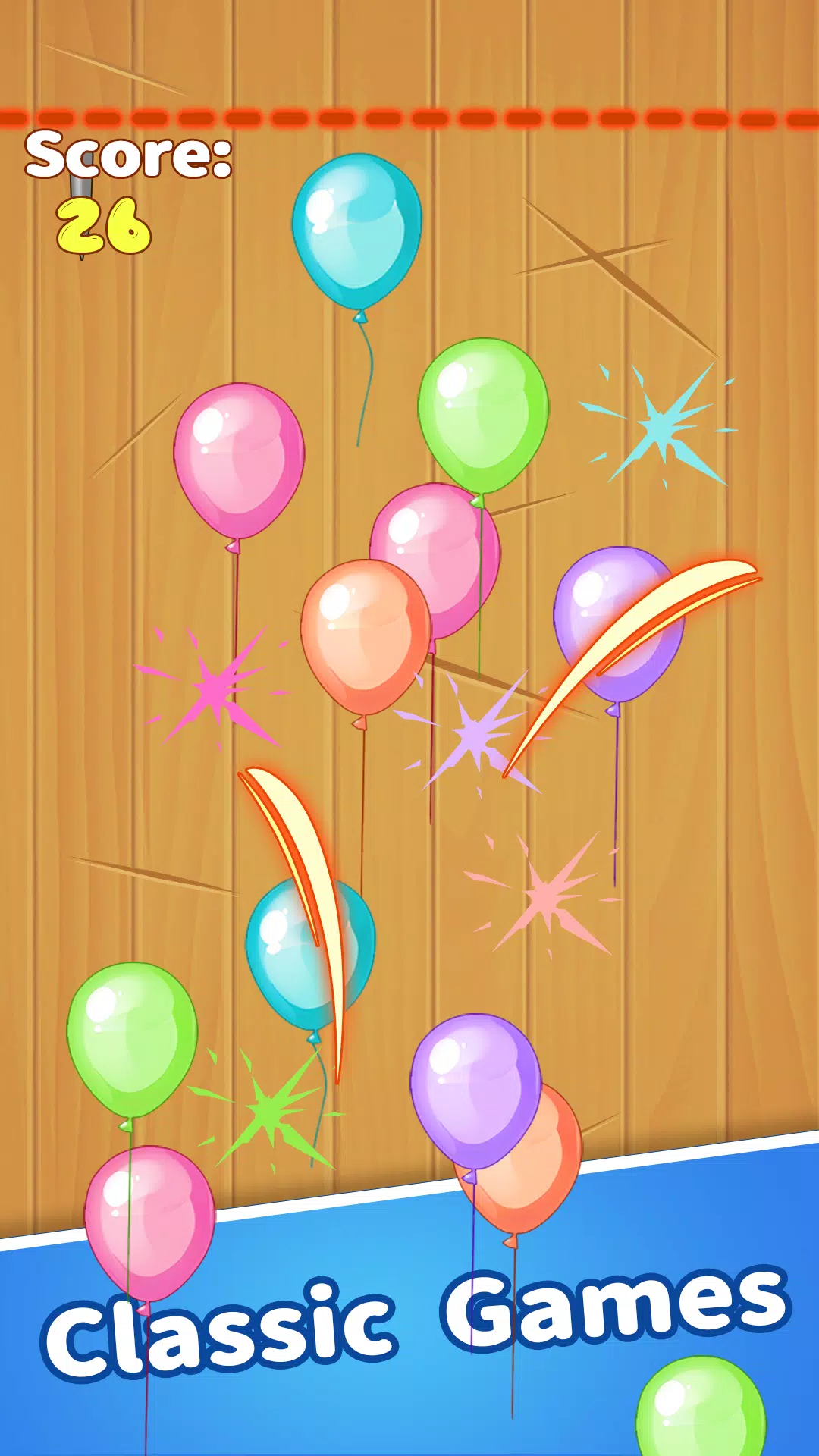 Crazy Breaking Balloons Скриншот 1