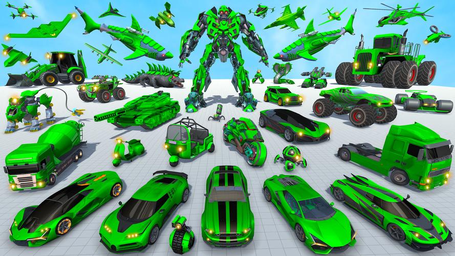 Shark Robot Car Game 3d Captura de tela 2