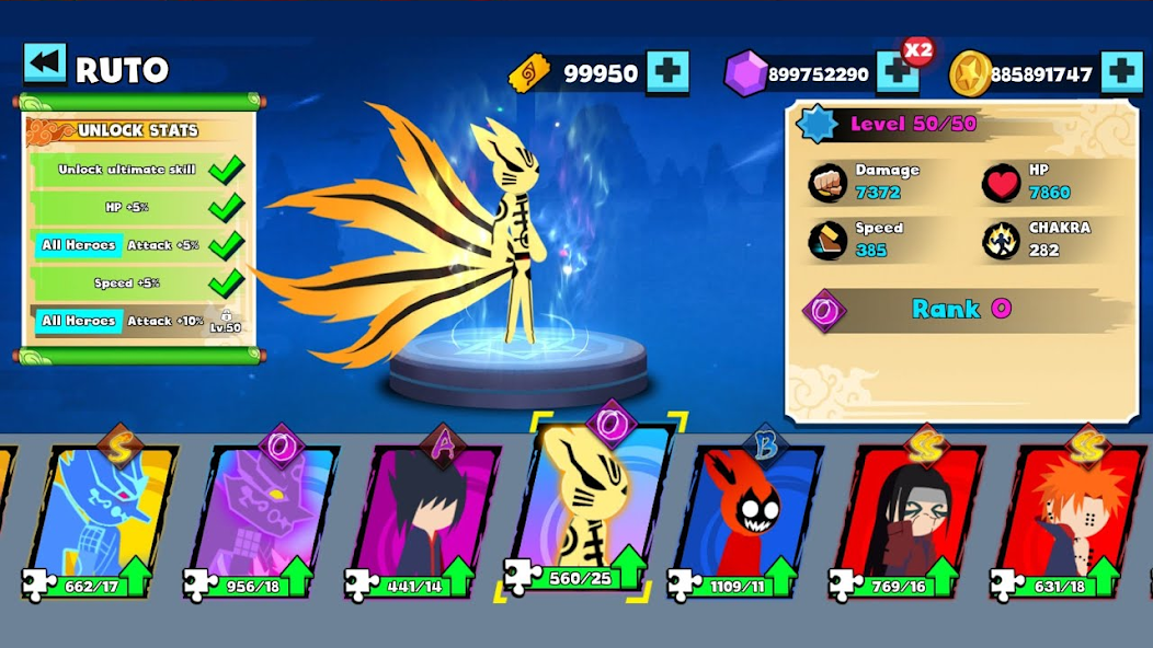 Stickman Ninja Fight 3v3 Mod應用截圖第2張