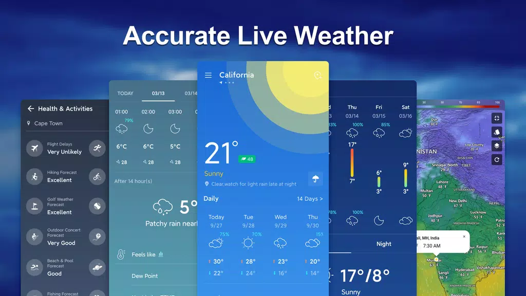 Weather Live: Accurate Weather スクリーンショット 1