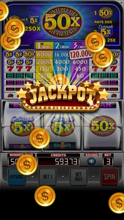 Quintuple 50x Free Slots 스크린샷 2