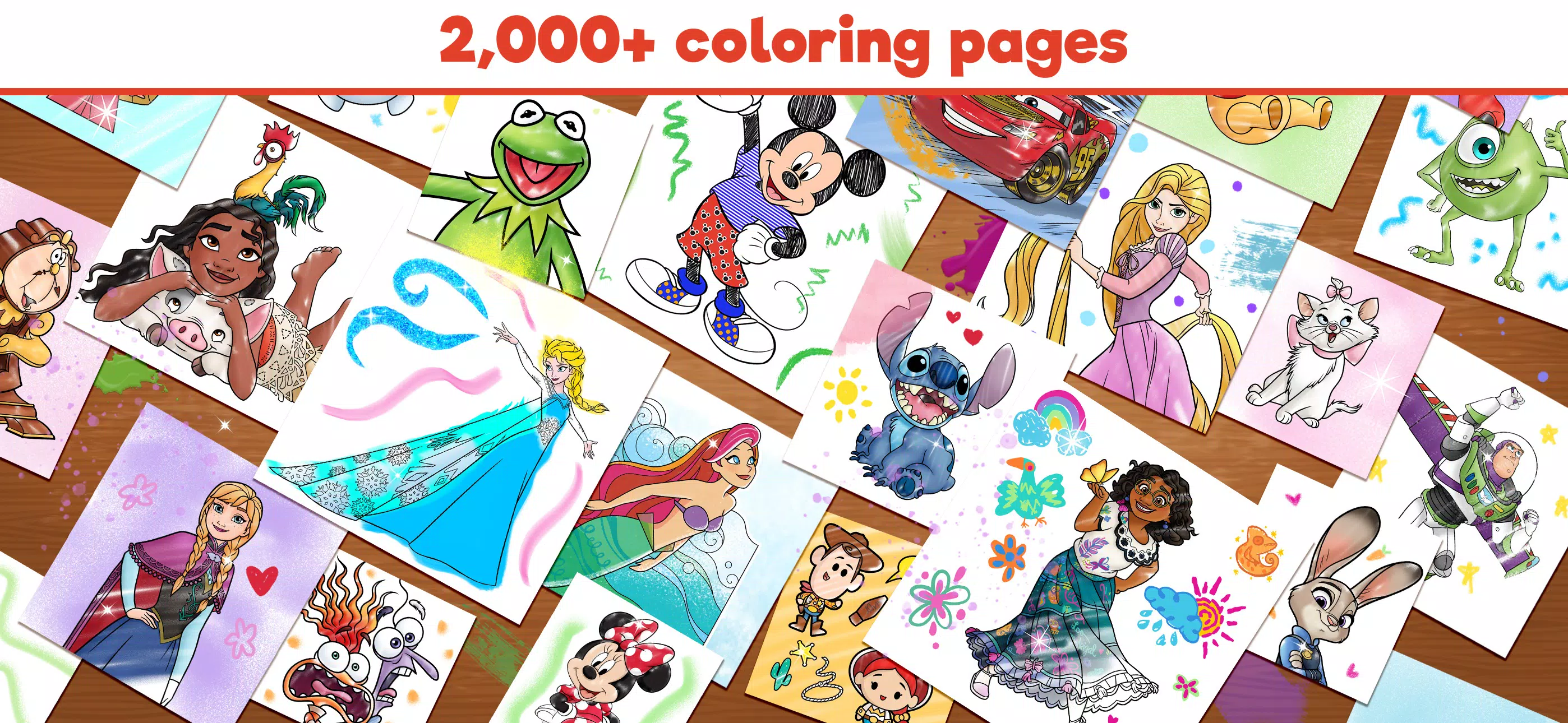 Disney Coloring World स्क्रीनशॉट 2