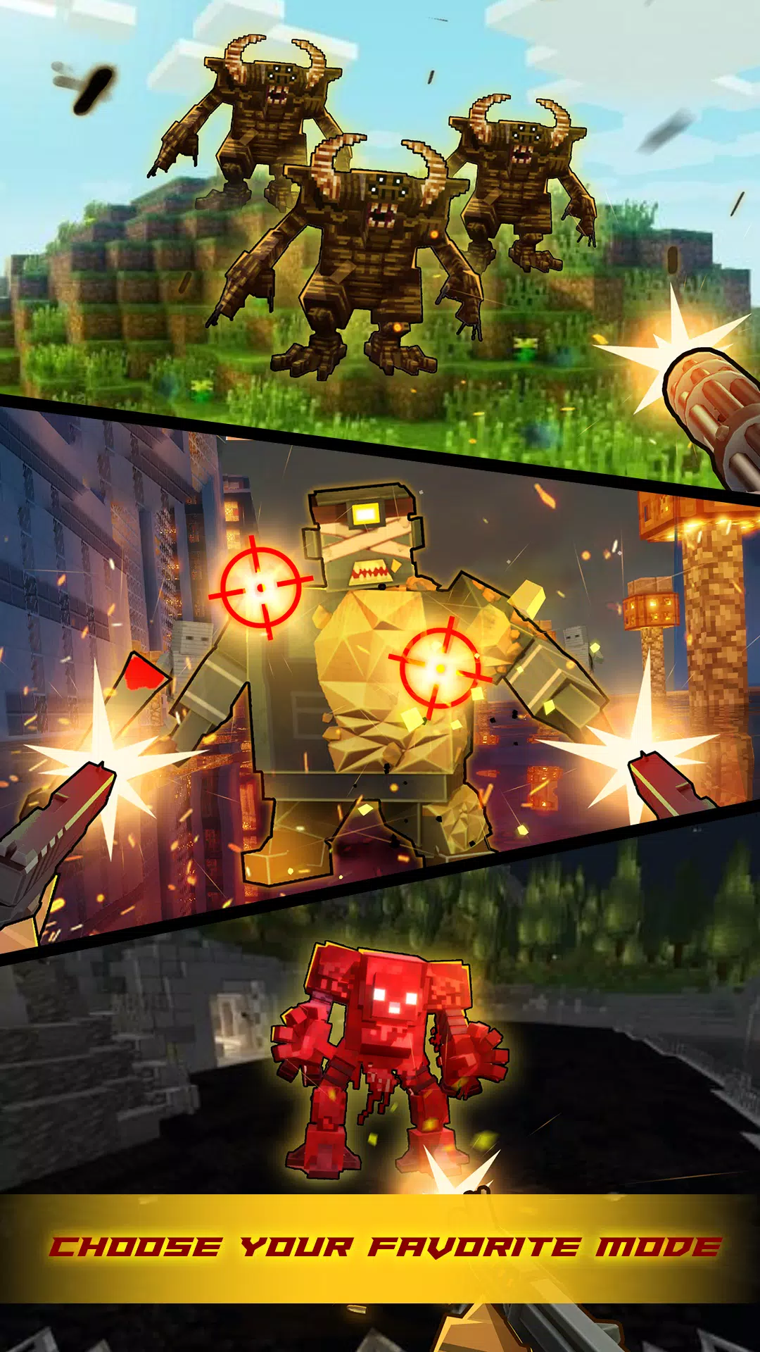 Zombie Craft War: Pixel Gun 3D Capture d'écran 3