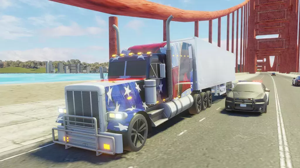 Usa Truck Simulator Car Games Screenshot 1