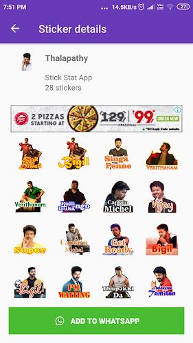 Tamil Stickers: WAStickerApps Скриншот 1