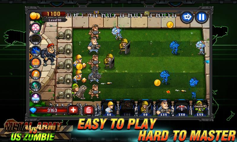 Army vs Zombies :Tower Defense 스크린샷 2