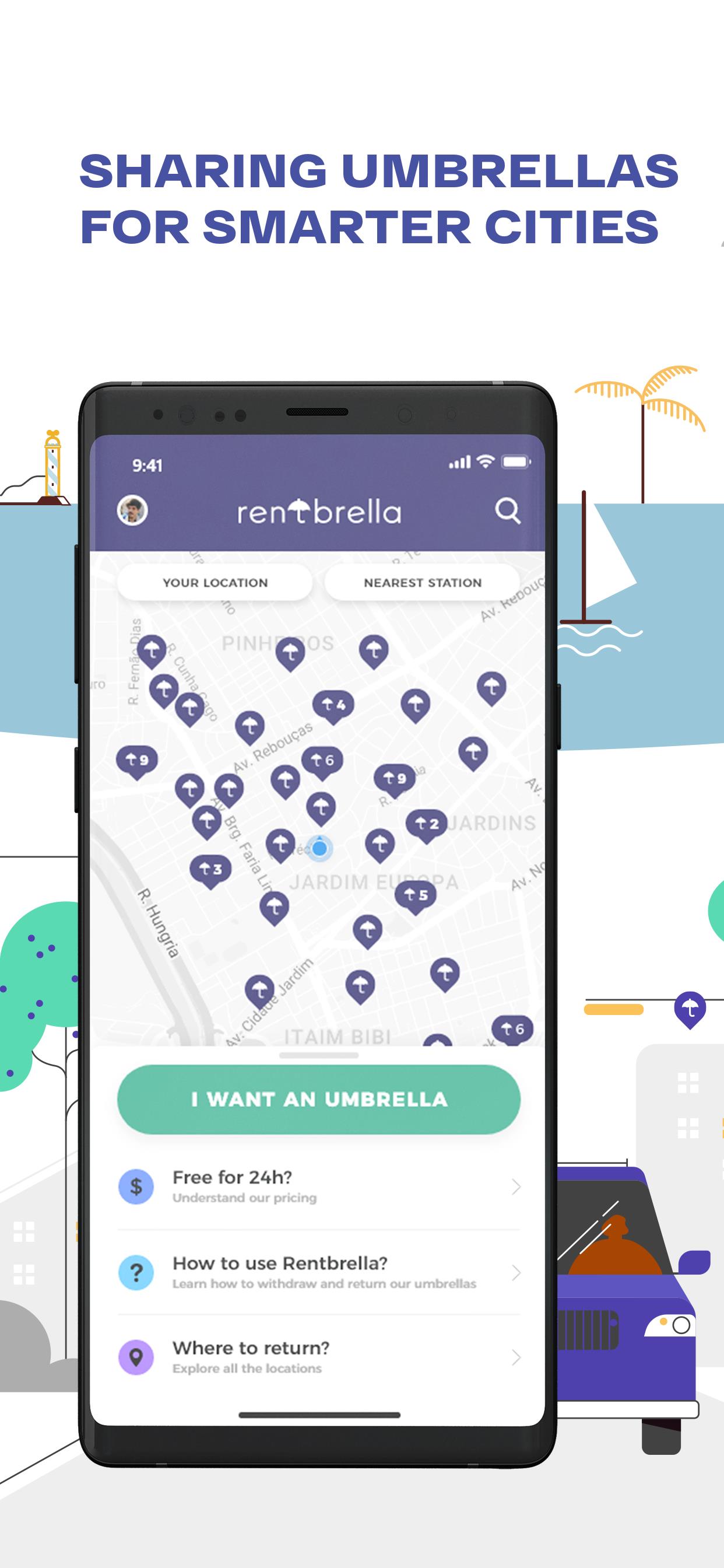 Rentbrella Screenshot 1