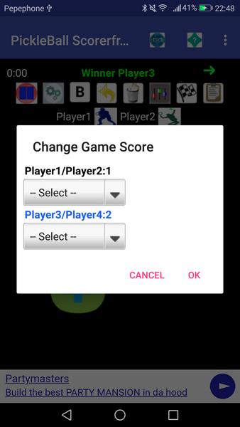 PickleBall Scorer plus online Radio, play music/vi Screenshot 1