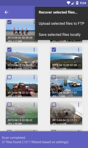 DiskDigger Pro file recovery Capture d'écran 1