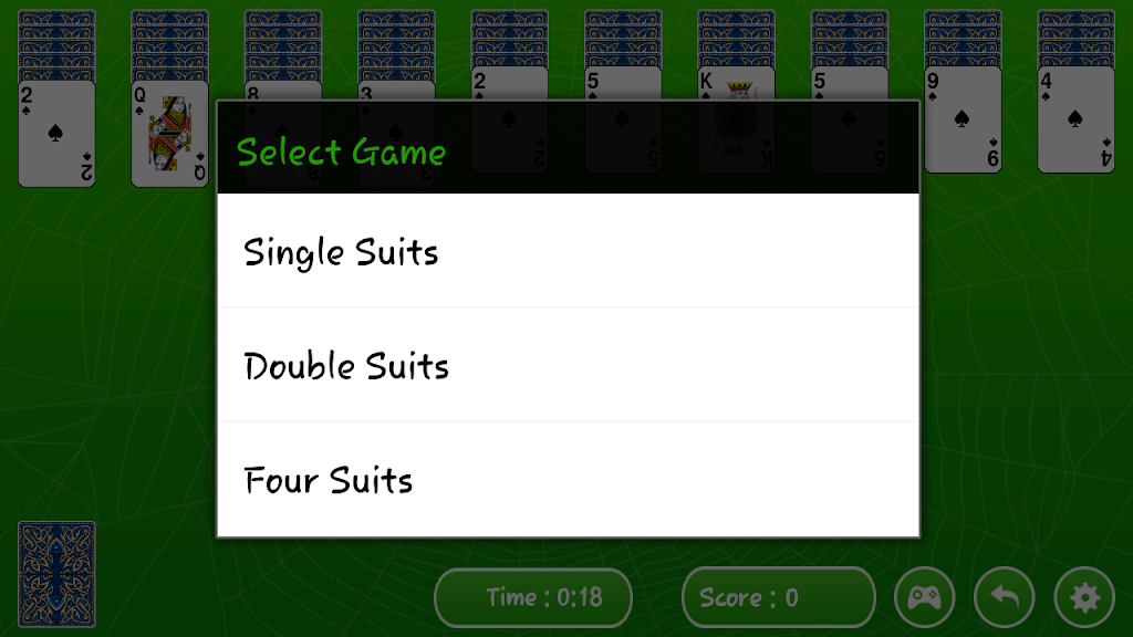 Solitario Spider Screenshot 2