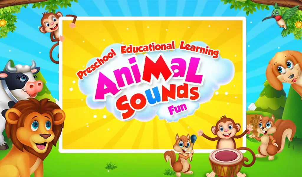 Learning Animal Sounds Games Скриншот 1