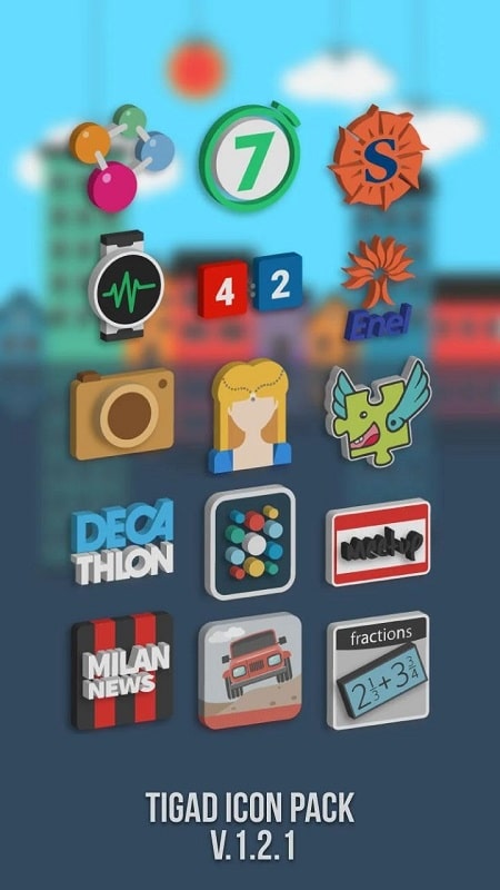 Tigad Pro Icon Pack स्क्रीनशॉट 1