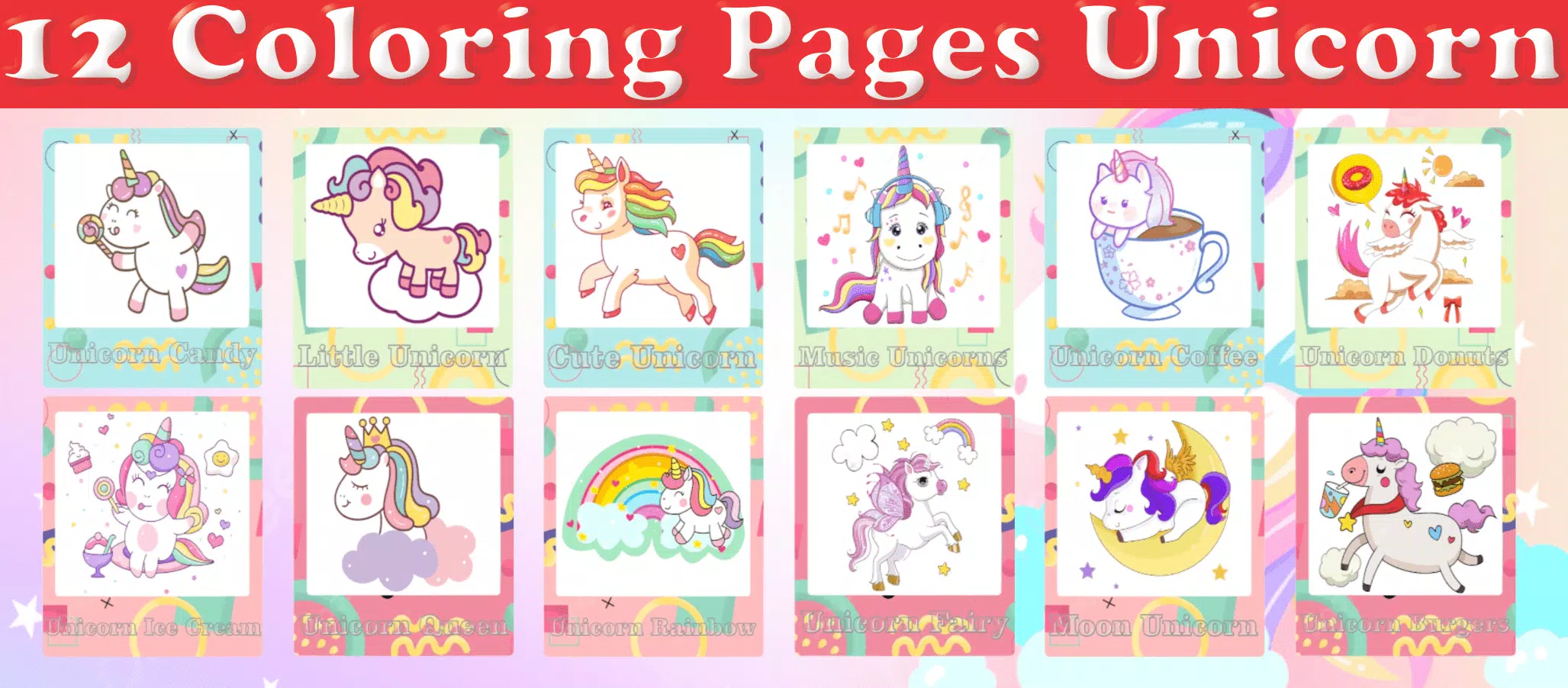 Little Unicorn Coloring Pages应用截图第2张