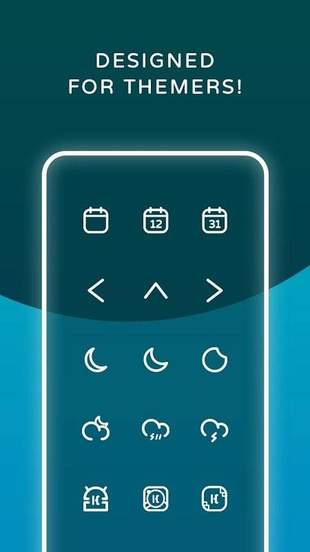 Reev Pro - White Outline Icons Captura de tela 2