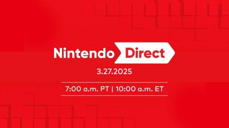 Nintendo Direct March 2025 establecido para mañana, cambie 2 directamente a seguir la próxima semana 