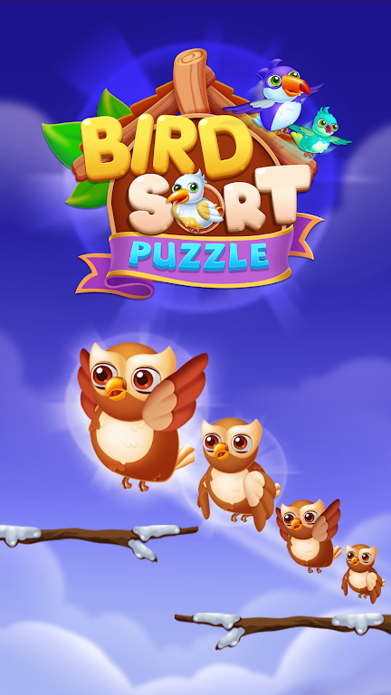 Bird Sort: Color Sorting Game 스크린샷 1