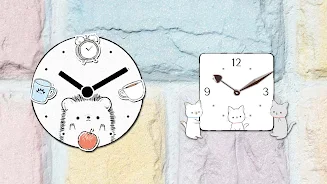 Analog clock widget ANIMALLIFE स्क्रीनशॉट 2