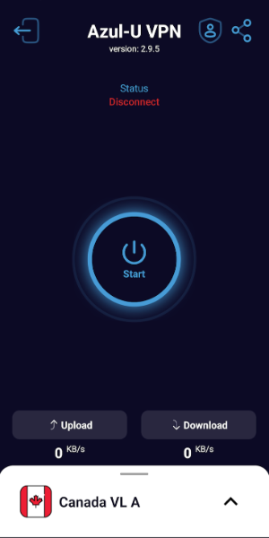 Azul VPN Mod Captura de pantalla 2
