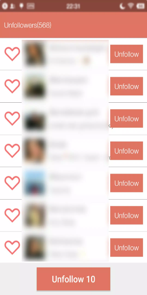 Unfollower Plus - Non followers & Following Captura de pantalla 1