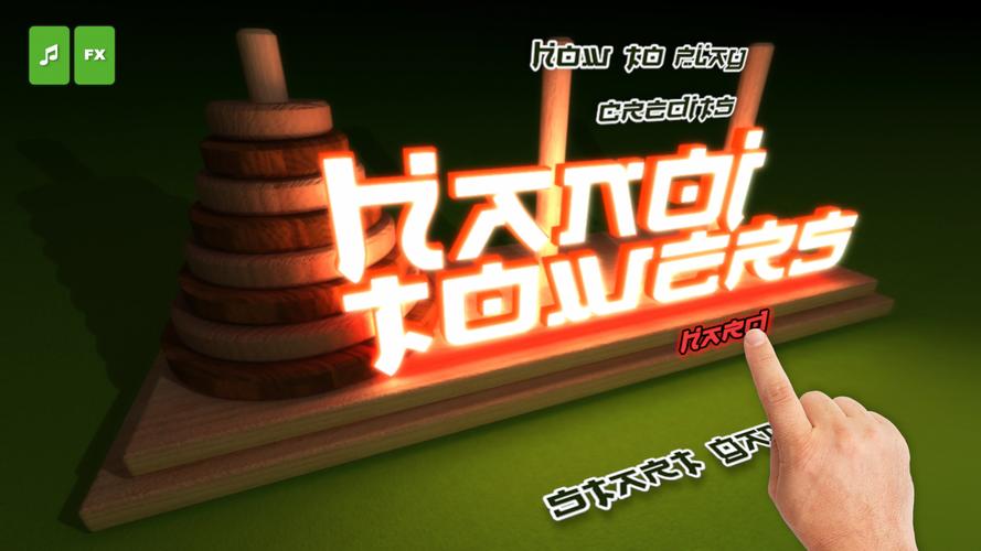 The Hanoi Towers Lite Captura de pantalla 1