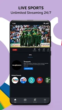 Tamasha: Live Cricket, EPL Capture d'écran 1