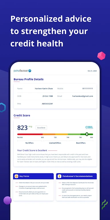 CreditScore, CreditCard, Loans Captura de tela 3