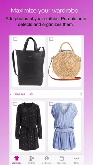 Pureple Outfit Planner Screenshot 1