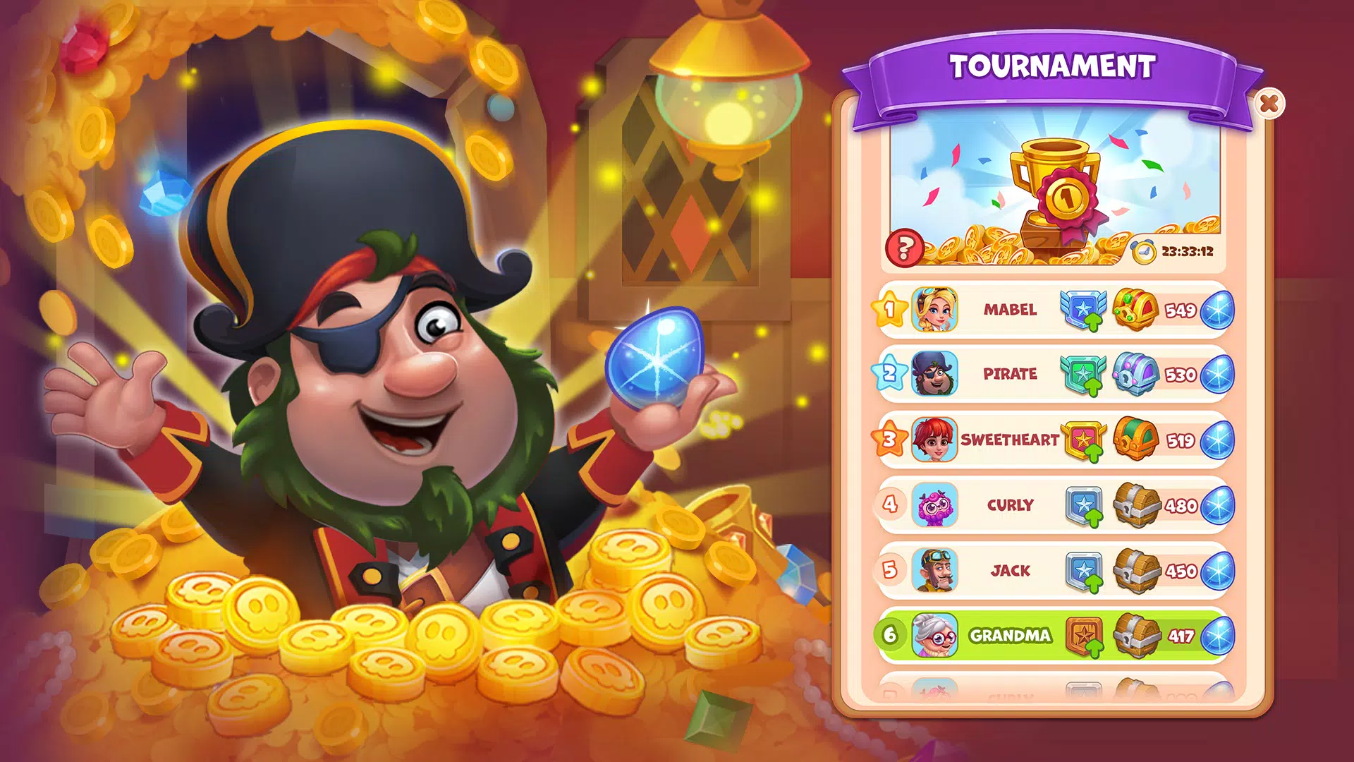 Pirate Treasures应用截图第2张