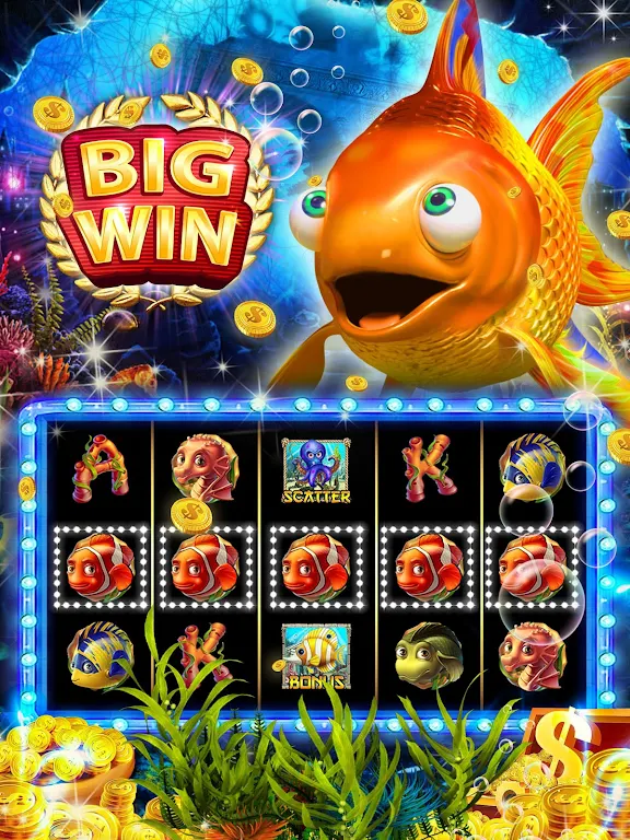 Goldfish Slots: Free Golden Casino Slot Machines スクリーンショット 1