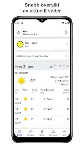 SMHI Väder Screenshot 1