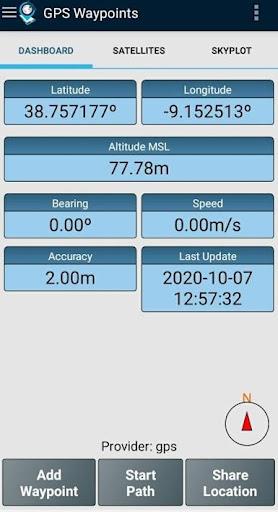 GPS Waypoints Captura de pantalla 1