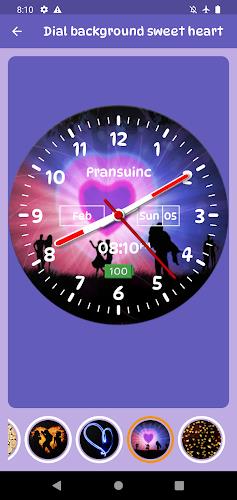 Heart Clock Live Wallpaper Captura de pantalla 3