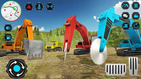 Heavy Excavator Rock Mining Captura de tela 3