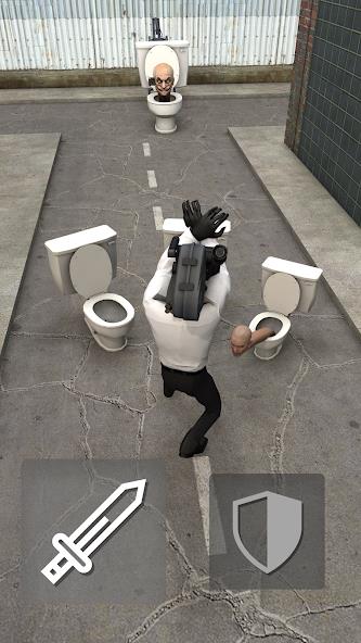 Toilet Fight Mod Captura de tela 1