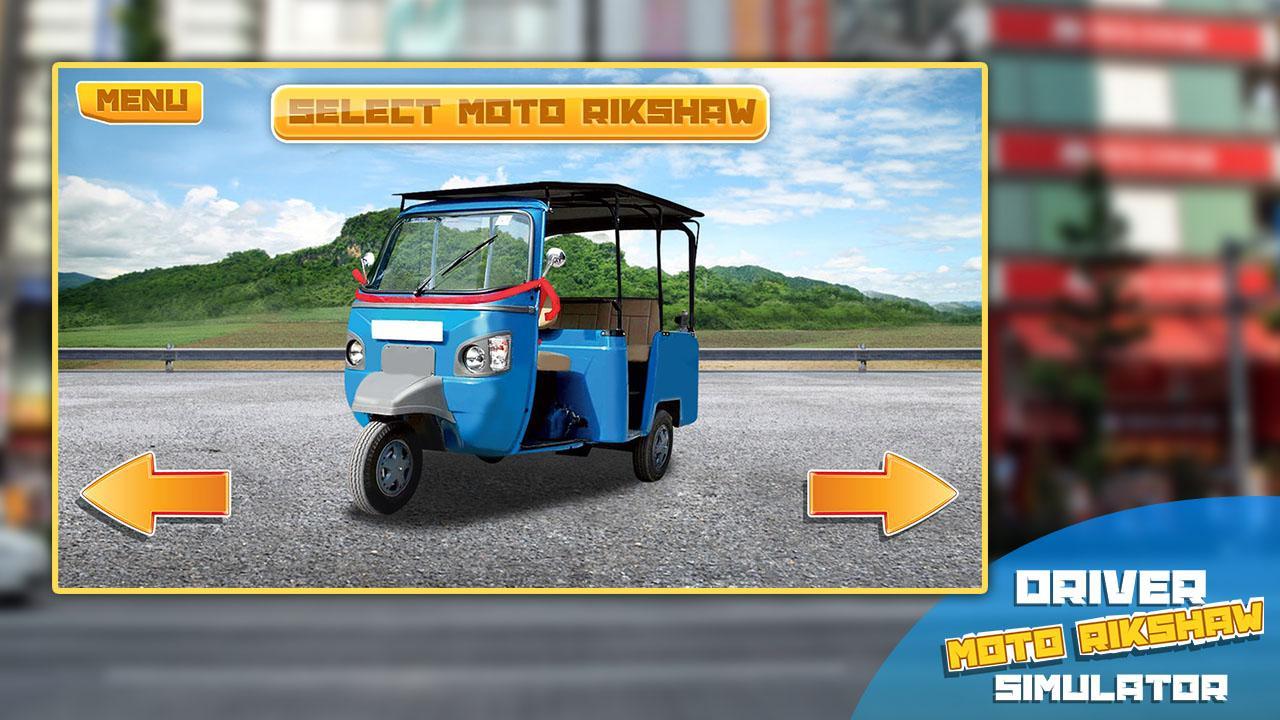 Driver Moto Rikshaw Simulator Скриншот 2