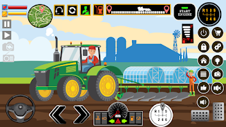 Farm Tractors Dinosaurs Games स्क्रीनशॉट 2