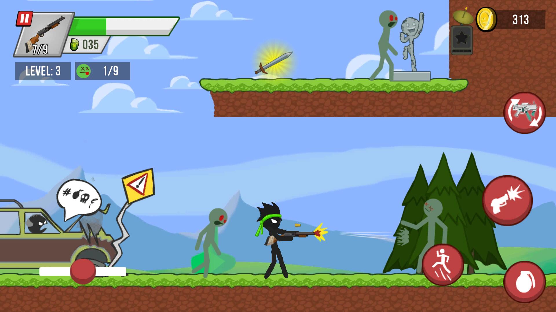 Stick vs Zombies Captura de pantalla 1