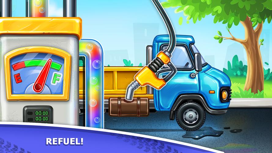 Kids truck games Build a house स्क्रीनशॉट 3