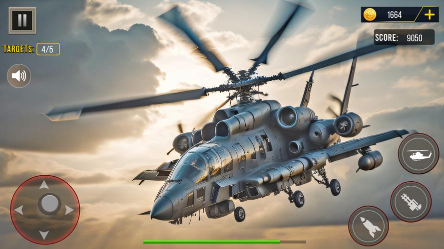 Gunship Battle Helicopter Game Captura de pantalla 3