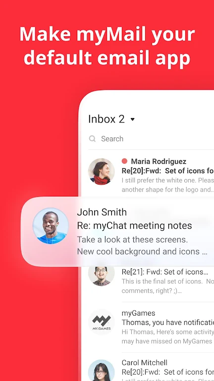 myMail: para Gmail y Hotmail Captura de pantalla 1