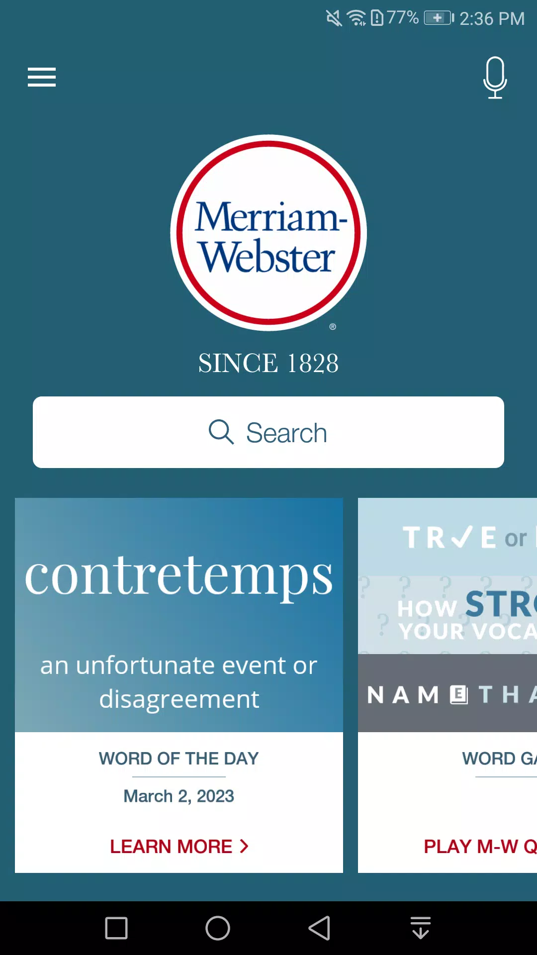 Dictionary - Merriam-Webster 스크린샷 1