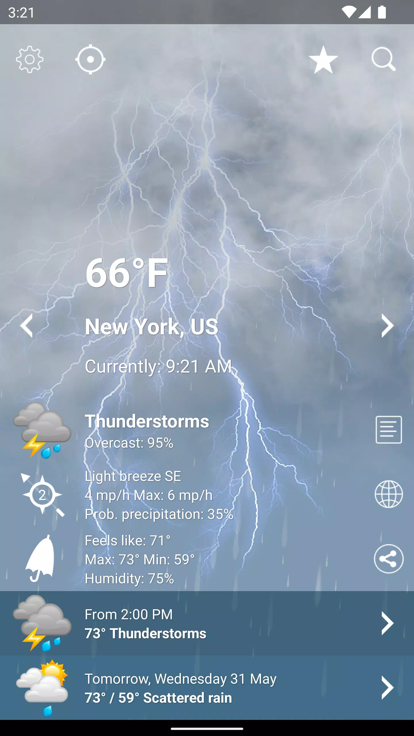 Weather XL PRO Captura de tela 2