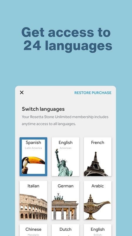 Rosetta Stone: Aprenda línguas Captura de tela 3