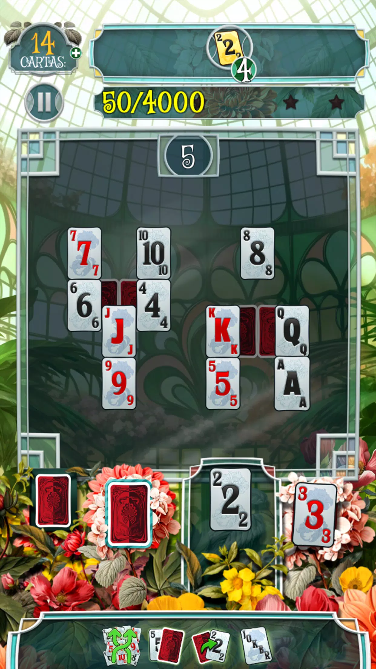 Greenhouse Solitaire TriPeaks Скриншот 3